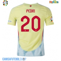 Camisa de time de futebol Espanha Pedri Gonzalez #20 Replicas 2º Equipamento Europeu 2024 Manga Curta